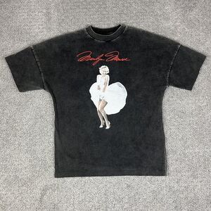 Marilyn Monroe Shirt Mens Small Black CPS Chaps Oversized Graphic Tee Classic